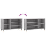 Shoe Cabinet Grey Sonoma 102x36x60 cm Engineered Wood - Bargainia.com - 