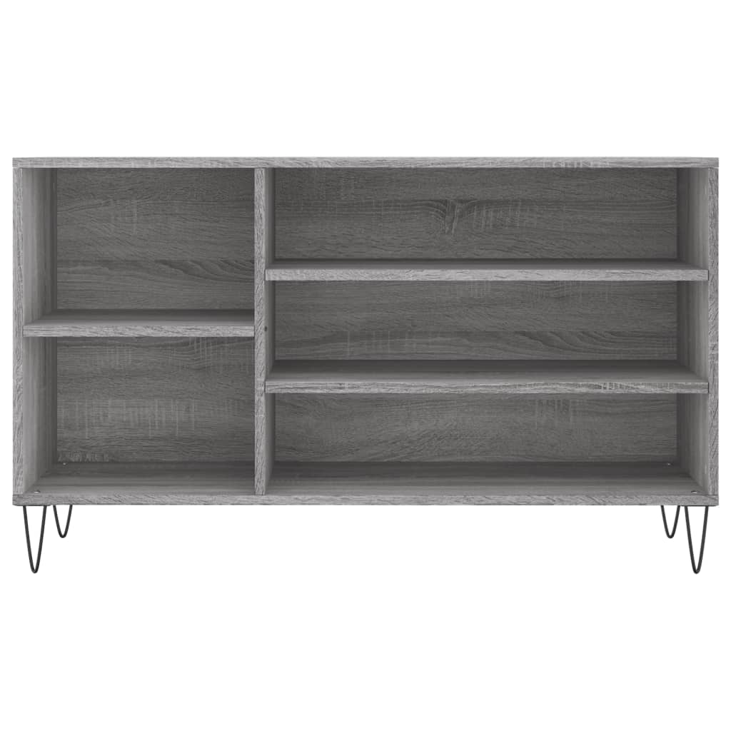 Shoe Cabinet Grey Sonoma 102x36x60 cm Engineered Wood - Bargainia.com - 