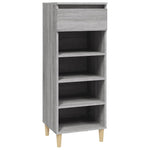 Shoe Cabinet Grey Sonoma 40x36x105 cm Engineered Wood - Bargainia.com - 
