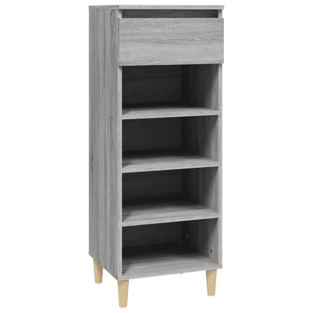 Shoe Cabinet Grey Sonoma 40x36x105 cm Engineered Wood - Bargainia.com - 