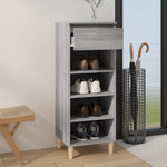Shoe Cabinet Grey Sonoma 40x36x105 cm Engineered Wood - Bargainia.com - 