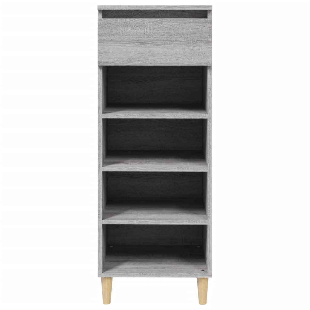 Shoe Cabinet Grey Sonoma 40x36x105 cm Engineered Wood - Bargainia.com - 
