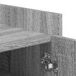 Shoe Cabinet Grey Sonoma 52x37.5x100 cm Engineered Wood - Bargainia.com - 