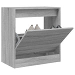 Shoe Cabinet Grey Sonoma 60x34x63.5 cm Engineered Wood - Bargainia.com - 
