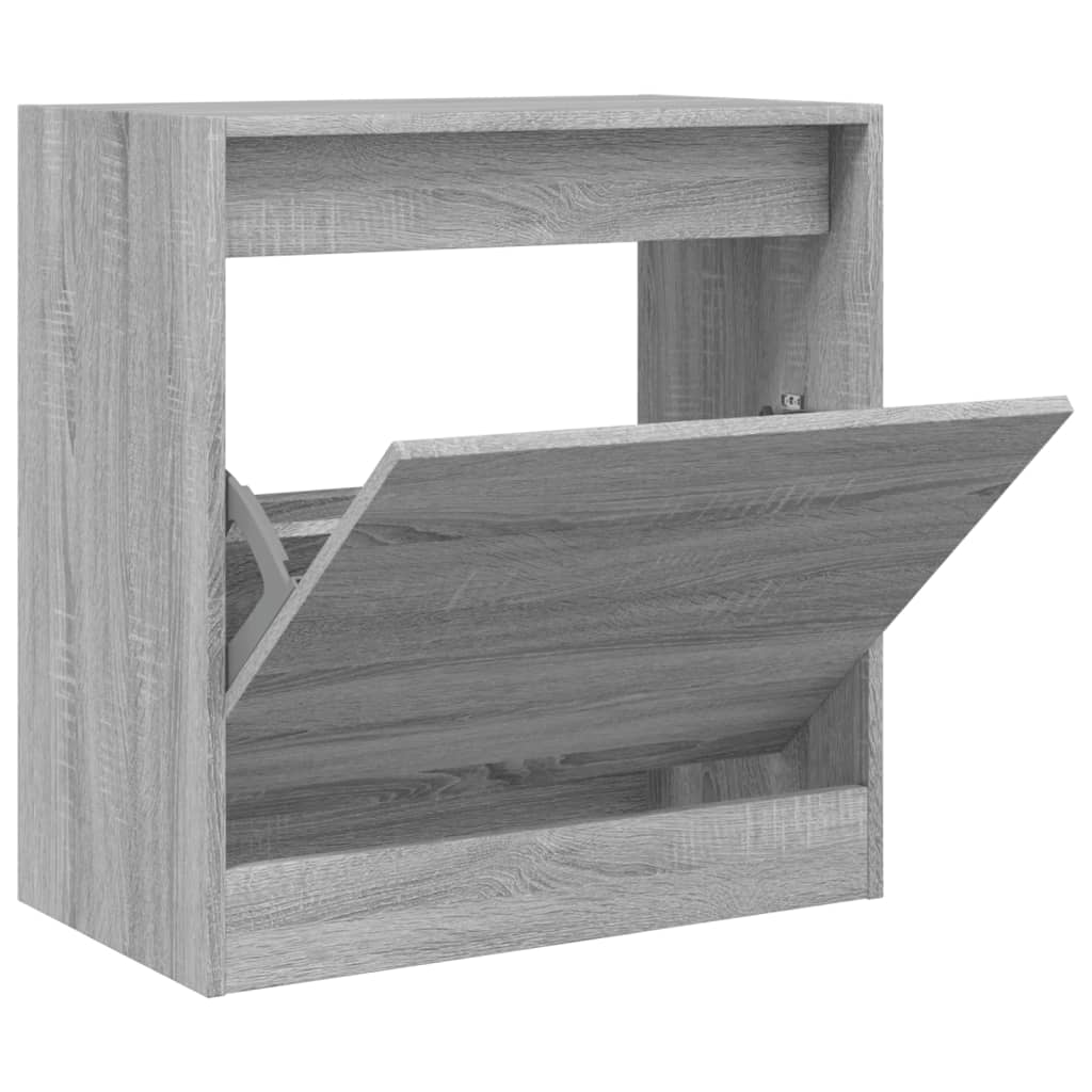 Shoe Cabinet Grey Sonoma 60x34x63.5 cm Engineered Wood - Bargainia.com - 