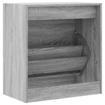 Shoe Cabinet Grey Sonoma 60x34x63.5 cm Engineered Wood - Bargainia.com - 