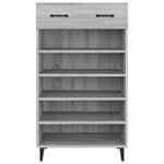 Shoe Cabinet Grey Sonoma 60x35x105 cm Engineered Wood - Bargainia.com - 