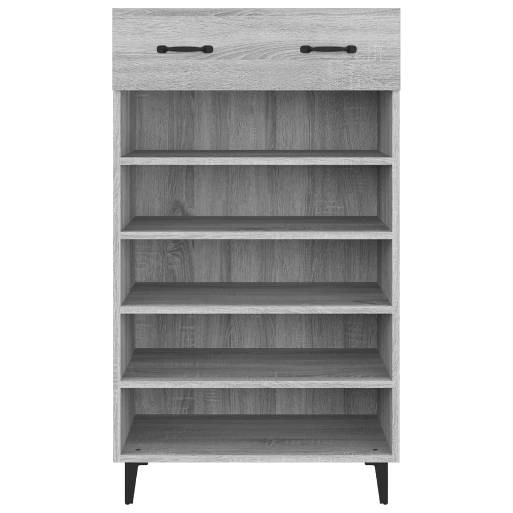 Shoe Cabinet Grey Sonoma 60x35x105 cm Engineered Wood - Bargainia.com - 