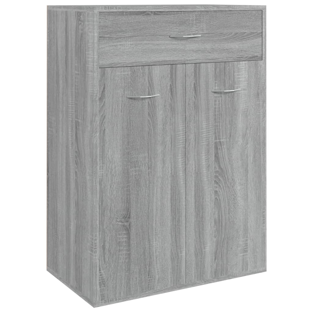Shoe Cabinet Grey Sonoma 60x35x84 cm Engineered Wood - Bargainia.com - 