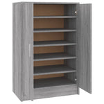 Shoe Cabinet Grey Sonoma 60x35x92 cm Engineered Wood - Bargainia.com - 