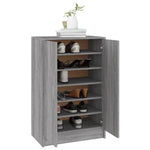Shoe Cabinet Grey Sonoma 60x35x92 cm Engineered Wood - Bargainia.com - 