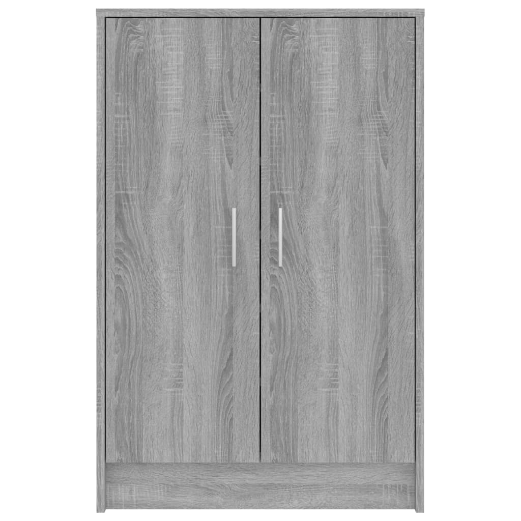 Shoe Cabinet Grey Sonoma 60x35x92 cm Engineered Wood - Bargainia.com - 