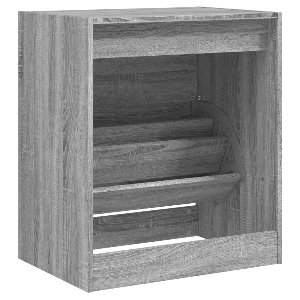 Shoe Cabinet Grey Sonoma 60x42x69 cm Engineered Wood - Bargainia.com - 
