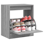 Shoe Cabinet Grey Sonoma 60x42x69 cm Engineered Wood - Bargainia.com - 