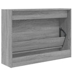 Shoe Cabinet Grey Sonoma 80x21x57 cm Engineered Wood - Bargainia.com - 