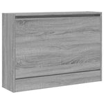 Shoe Cabinet Grey Sonoma 80x21x57 cm Engineered Wood - Bargainia.com - 