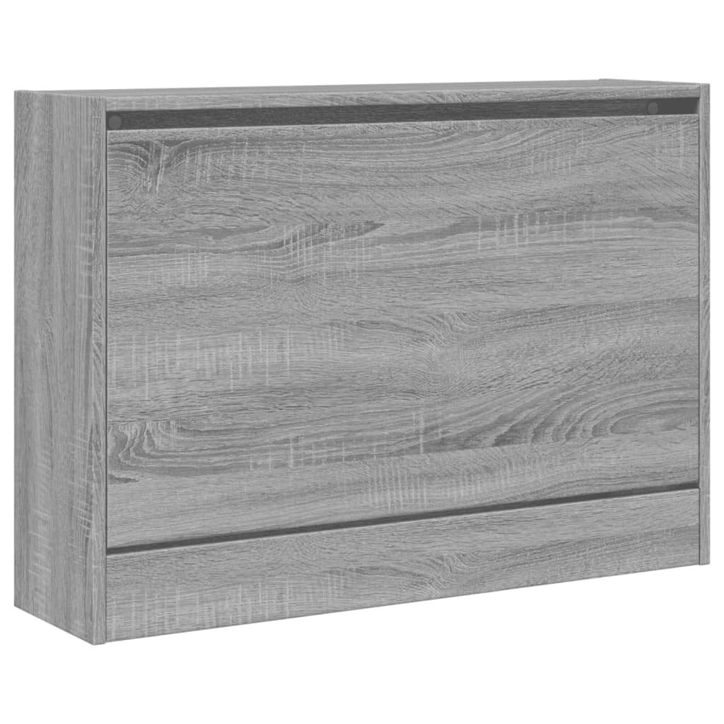 Shoe Cabinet Grey Sonoma 80x21x57 cm Engineered Wood - Bargainia.com - 