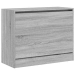 Shoe Cabinet Grey Sonoma 80x34x63 cm Engineered Wood - Bargainia.com - 