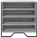 Shoe Cabinet Grey Sonoma 80x38x78 cm Engineered Wood - Bargainia.com - 