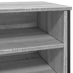 Shoe Cabinet Grey Sonoma 80x38x78 cm Engineered Wood - Bargainia.com - 