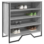 Shoe Cabinet Grey Sonoma 80x38x78 cm Engineered Wood - Bargainia.com - 