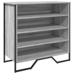 Shoe Cabinet Grey Sonoma 80x38x78 cm Engineered Wood - Bargainia.com - 
