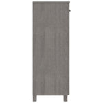 Shoe Cabinet HAMAR Light Grey 85x40x108 cm Solid Wood Pine - Bargainia.com - 