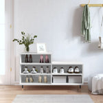 Shoe Cabinet High Gloss White 102x36x60 cm Engineered Wood - Bargainia.com - 
