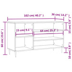 Shoe Cabinet High Gloss White 102x36x60 cm Engineered Wood - Bargainia.com - 