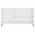 Shoe Cabinet High Gloss White 102x36x60 cm Engineered Wood - Bargainia.com - 