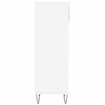 Shoe Cabinet High Gloss White 40x36x105 cm Engineered Wood - Bargainia.com - 