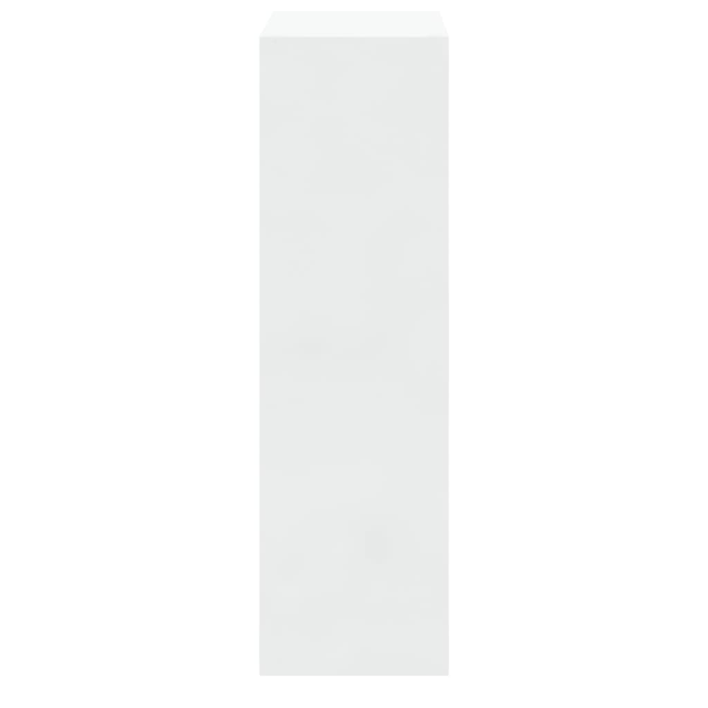 Shoe Cabinet High Gloss White 63x24x81 cm Engineered Wood - Bargainia.com - 