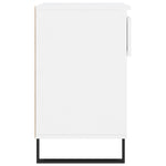 Shoe Cabinet High Gloss White 70x36x60 cm Engineered Wood - Bargainia.com - 