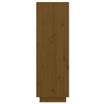 Shoe Cabinet Honey Brown 60x34x105 cm Solid Wood Pine - Bargainia.com - 