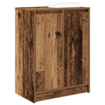 Shoe Cabinet Old Wood 57x34x76 cm Engineered Wood - Bargainia.com - 