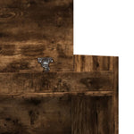 Shoe Cabinet Smoked Oak 100.5x28x100 cm Engineered Wood - Bargainia.com - 