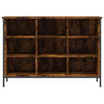 Shoe Cabinet Smoked Oak 100x35x70 cm Engineered Wood - Bargainia.com - 