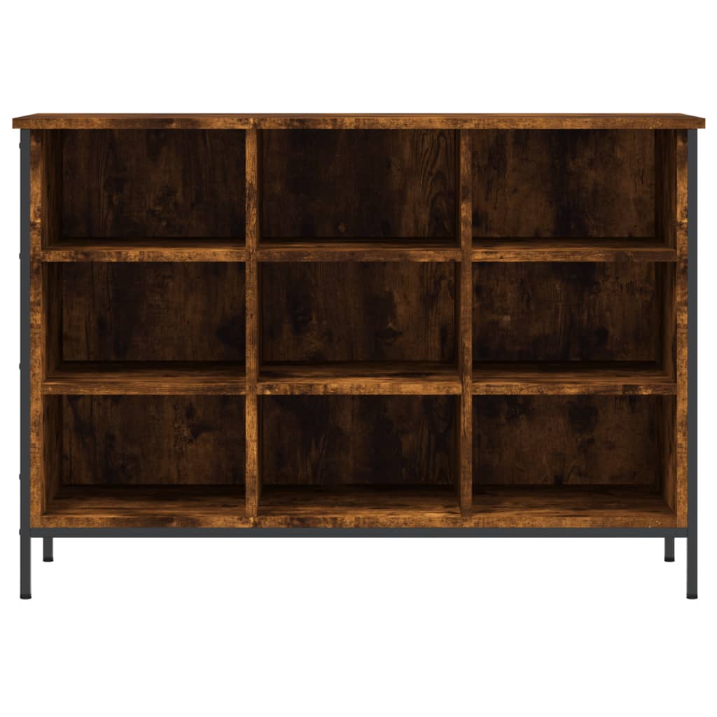 Shoe Cabinet Smoked Oak 100x35x70 cm Engineered Wood - Bargainia.com - 