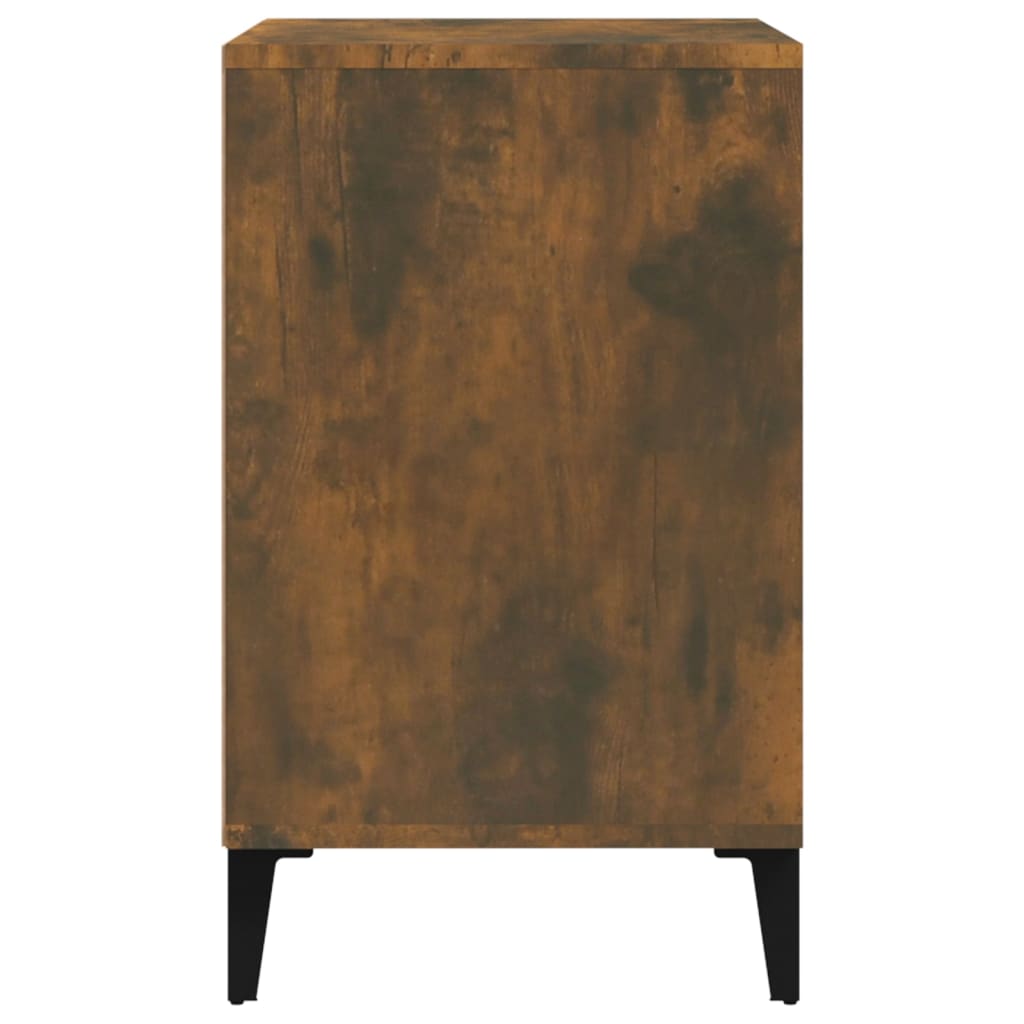 Shoe Cabinet Smoked Oak 102x36x60 cm Engineered Wood - Bargainia.com - 