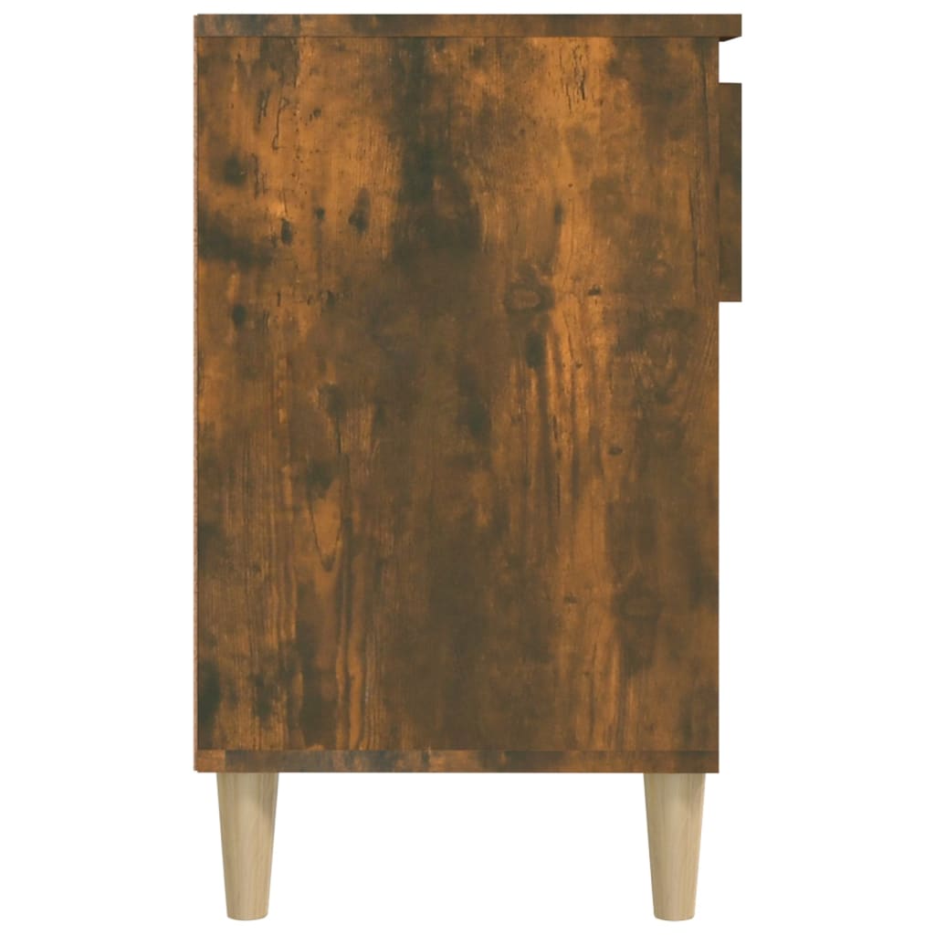 Shoe Cabinet Smoked Oak 102x36x60 cm Engineered Wood - Bargainia.com - 
