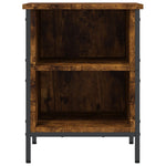 Shoe Cabinet Smoked Oak 38x35x50 cm Engineered Wood - Bargainia.com - 