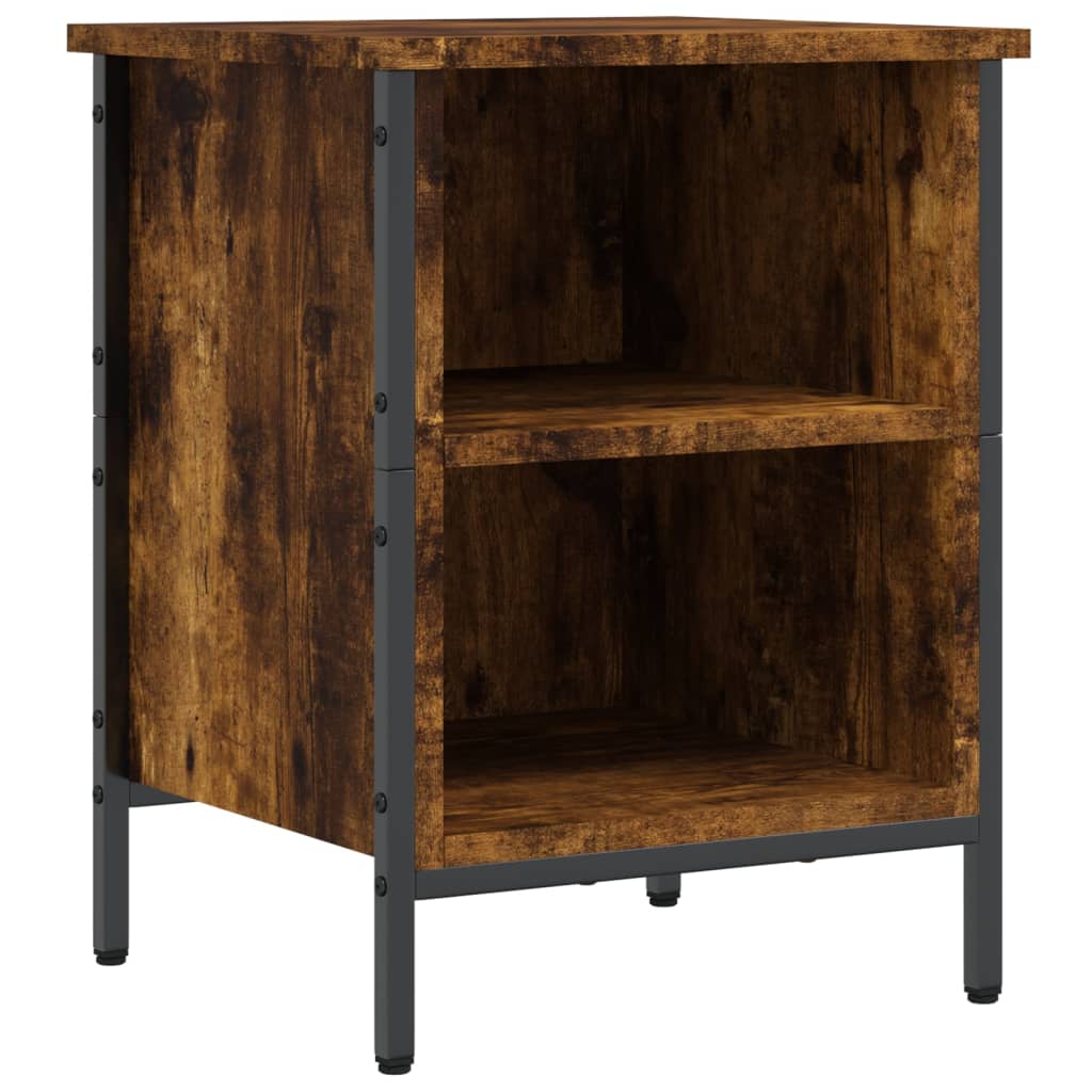Shoe Cabinet Smoked Oak 38x35x50 cm Engineered Wood - Bargainia.com - 