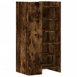 Shoe Cabinet Smoked Oak 52x37.5x100 cm Engineered Wood - Bargainia.com - 
