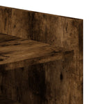 Shoe Cabinet Smoked Oak 52x37.5x100 cm Engineered Wood - Bargainia.com - 
