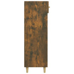 Shoe Cabinet Smoked Oak 60x35x105 cm Engineered Wood - Bargainia.com - 