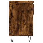 Shoe Cabinet Smoked Oak 70x36x60 cm Engineered Wood - Bargainia.com - 