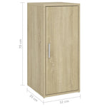 Shoe Cabinet Sonoma Oak 32x35x70 cm Engineered Wood - Bargainia.com - 