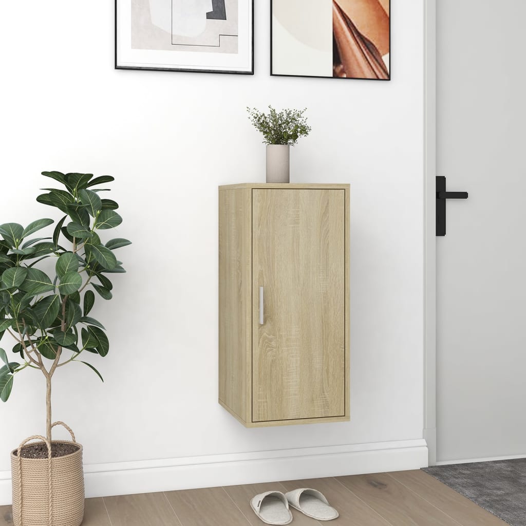 Shoe Cabinet Sonoma Oak 32x35x70 cm Engineered Wood - Bargainia.com - 