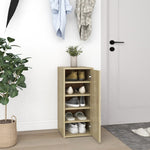 Shoe Cabinet Sonoma Oak 32x35x70 cm Engineered Wood - Bargainia.com - 