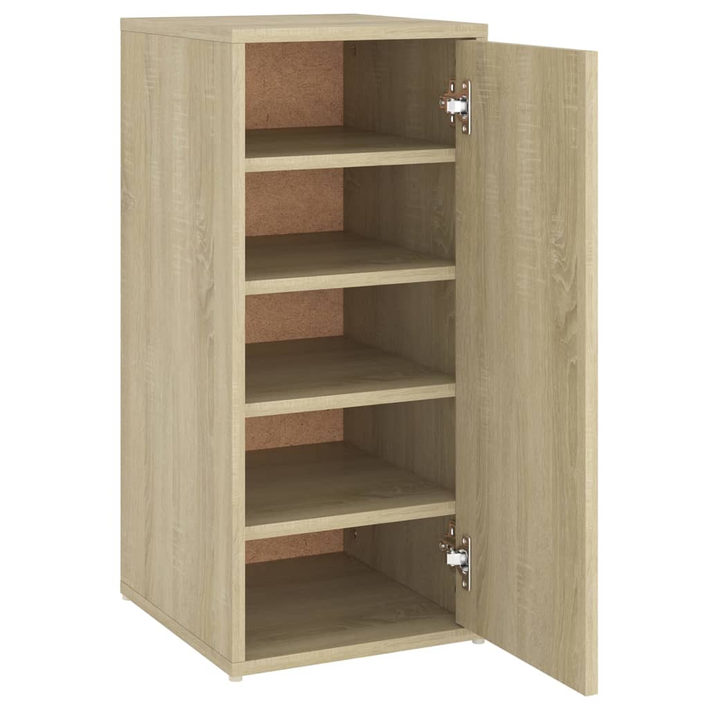 Shoe Cabinet Sonoma Oak 32x35x70 cm Engineered Wood - Bargainia.com - 